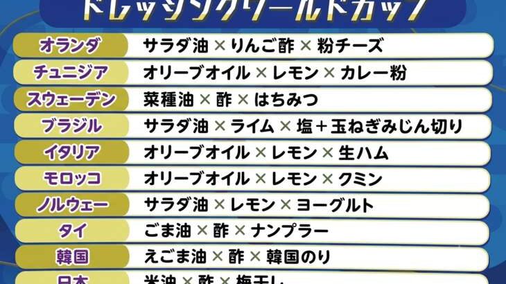 ドレッシングワールドカップ