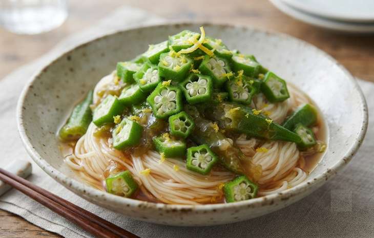 志麻さんのオクラのトロトロそうめん