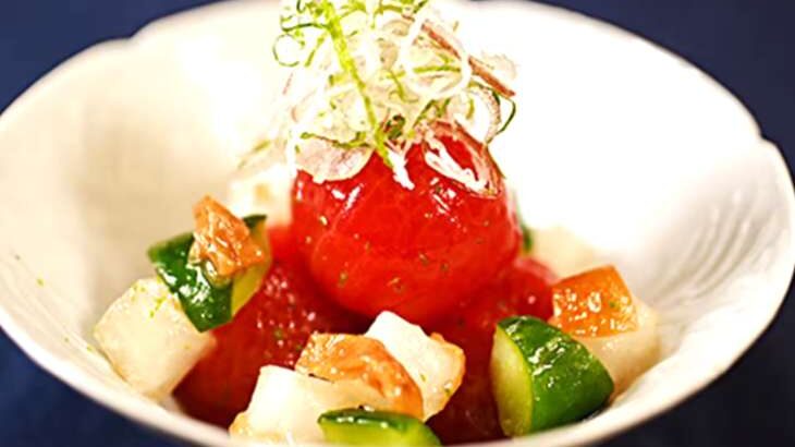 【あさイチ】ミニトマトの含め煮　梅肉仕立てのレシピ。３つの皿～トマト三変化（7月14日）