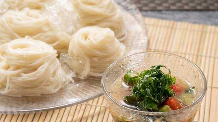 太陽の恵み丸ごと！アジな和⾵そうめんのそうめん