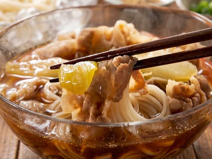 バクテー⾵・⾁つけ汁そうめんのそうめん