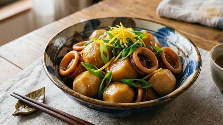 里芋とイカの煮物